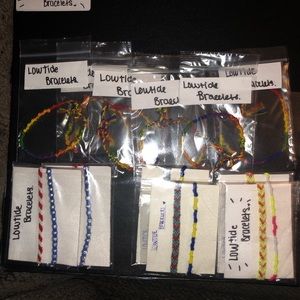 “Lowtide”  (handmade friendship bracelets)